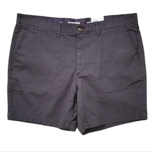 NWT Sonoma Flexwear‎ Charcoal Flat Front Khakis Shorts Men's Size 42